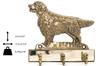 Golden Retriever – Key holder with a dog, brass handle for dog accessories | Art-Dog
