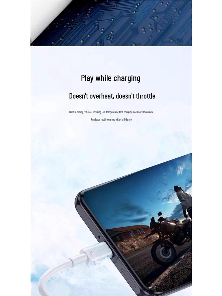 100W Fast Charging Type-C Cable for 66W Huawei Mate60 Pro/P40
