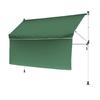 Living Out Awning IV with Front Curtain and Clothes Drying Pole, 2m (GY), Width 203cm X Depth 22-145cm X Height 200-300cm, Awning, Blackout, Clothes D