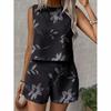 2026 European and American Cross-border Foreign Trade Summer Casual Sleeveless Vest Women's Clothing Comfortable Crew Neck Shorts Set Advanced Texture