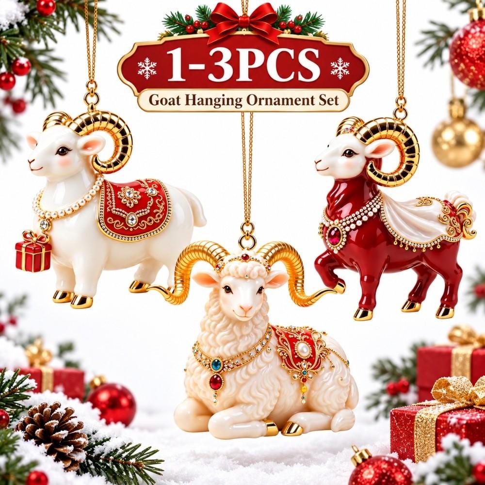 Acrylic Goat Pendant 2D Flat Animal Hanging Decoration Shop Window Display