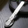 Reusable Tableware Utensil Kit Portable Spoon Fork Cutter Dinnerware Kit  Outdoor Tableware