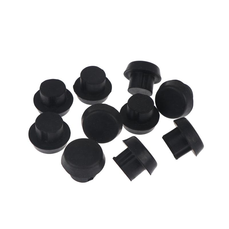10Pcs Billiard Cue Bottom Rubber Cover Scratch Resistant Pool Cue Plug Bumper for Amateur Billiard Lovers