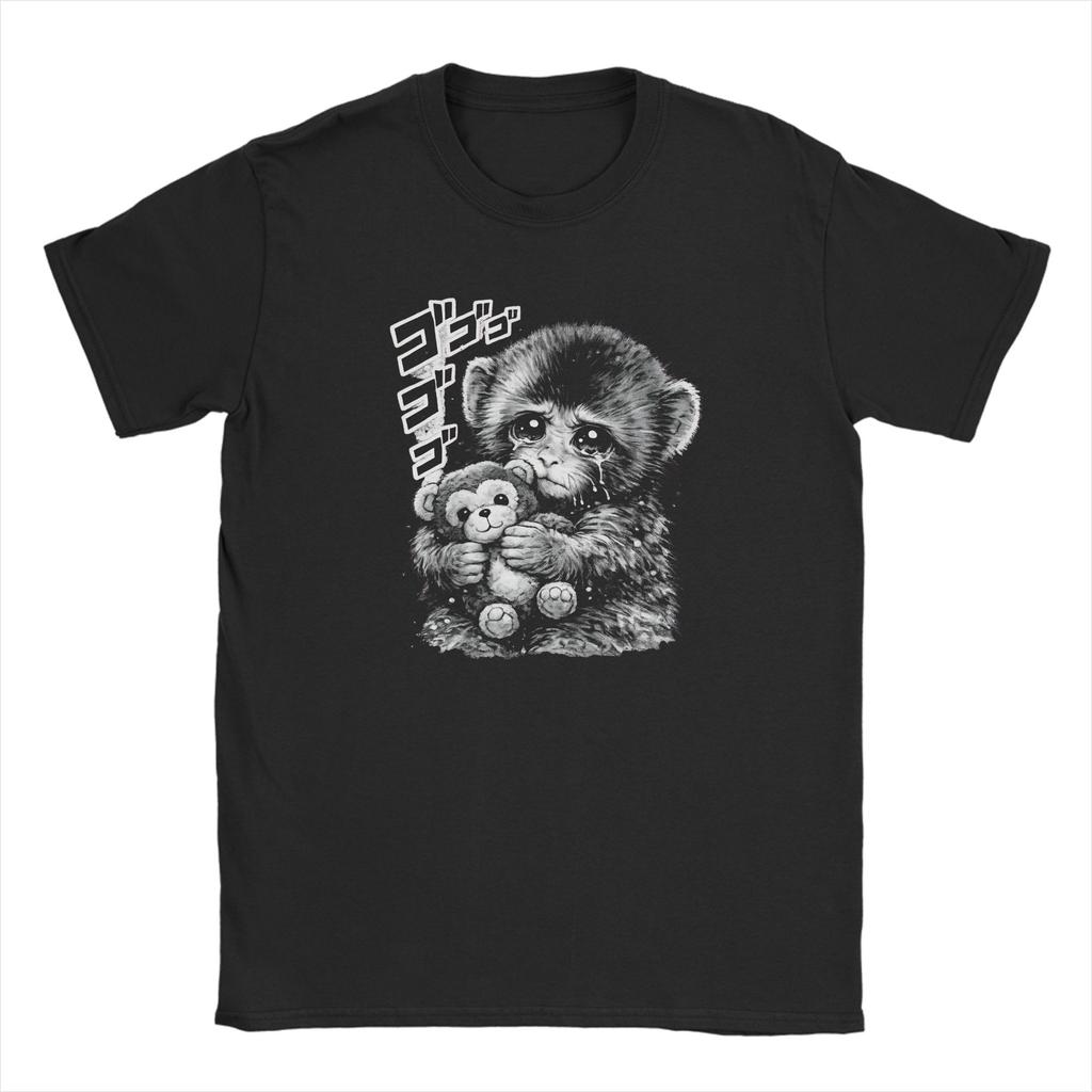 Oversized TShirt Summer Cute Punch Monkey Trending T Shirts 100 Cotton Tee Shirt for Couple Y2K Retro Short Sleeve Clothing