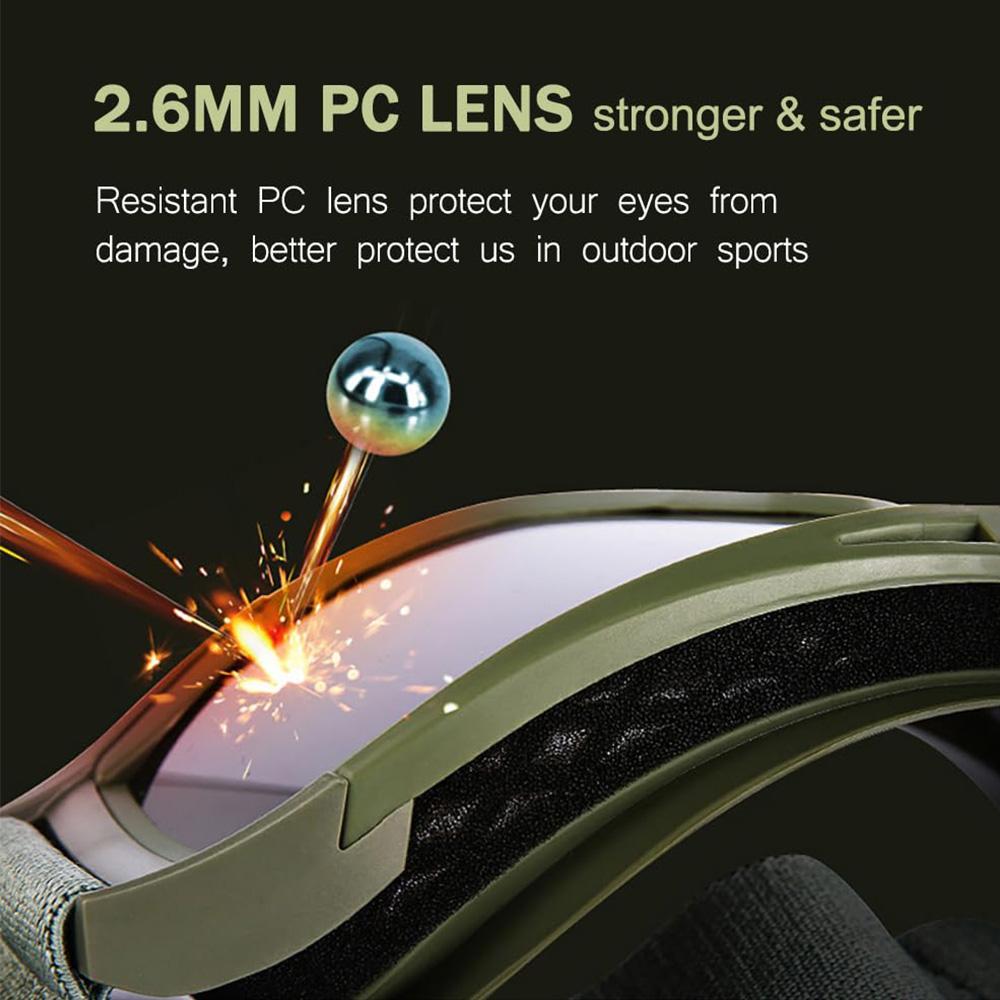 Taktische Sicherheit Outdoor-Sportarten Militärisches Schießen Paintball-Brille Antibeschlagbrille Jagd Radfahren Brille