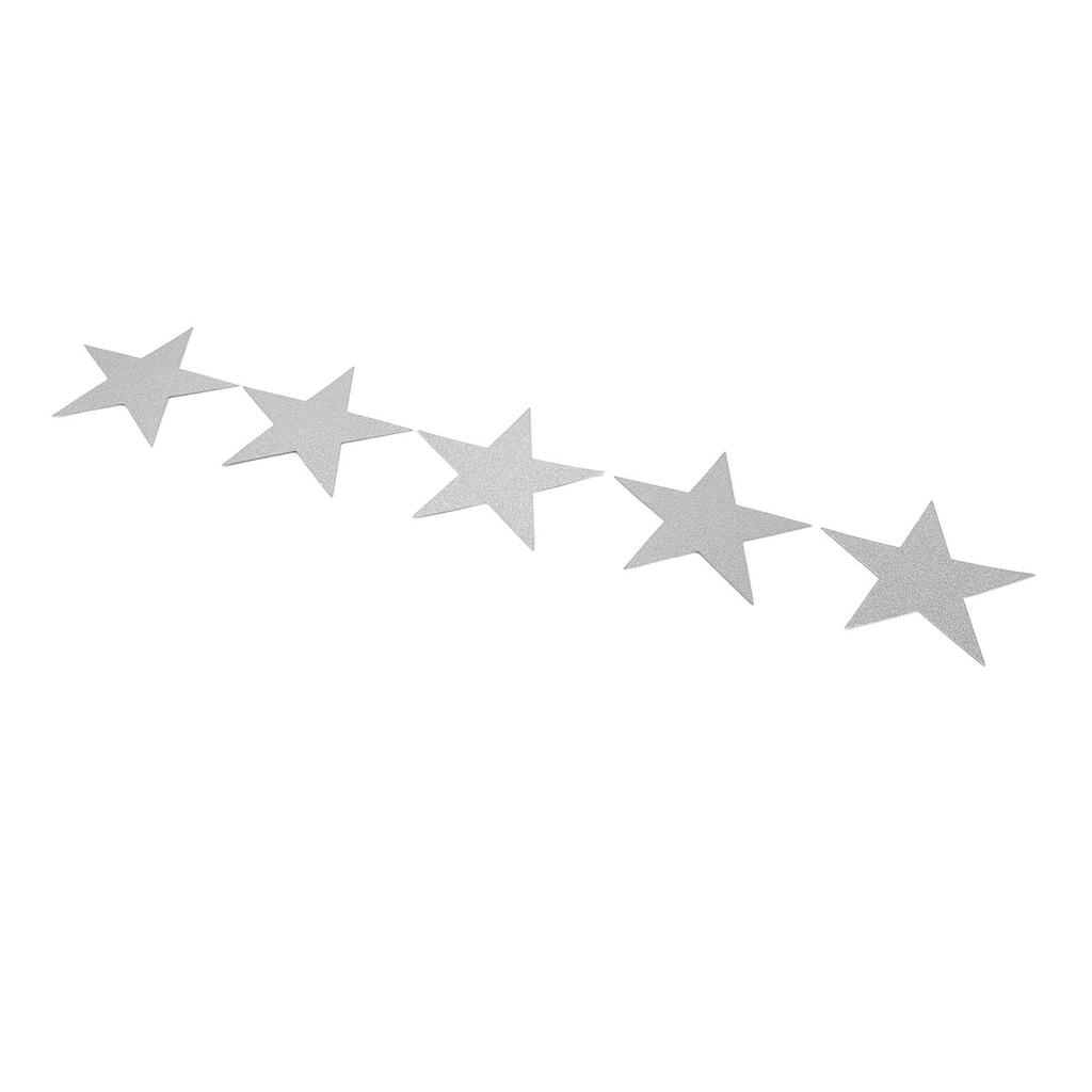 50PCS Glitter Star Paper Cutouts Double Sided Stars Decoration Cutouts Paper Wall Decor for