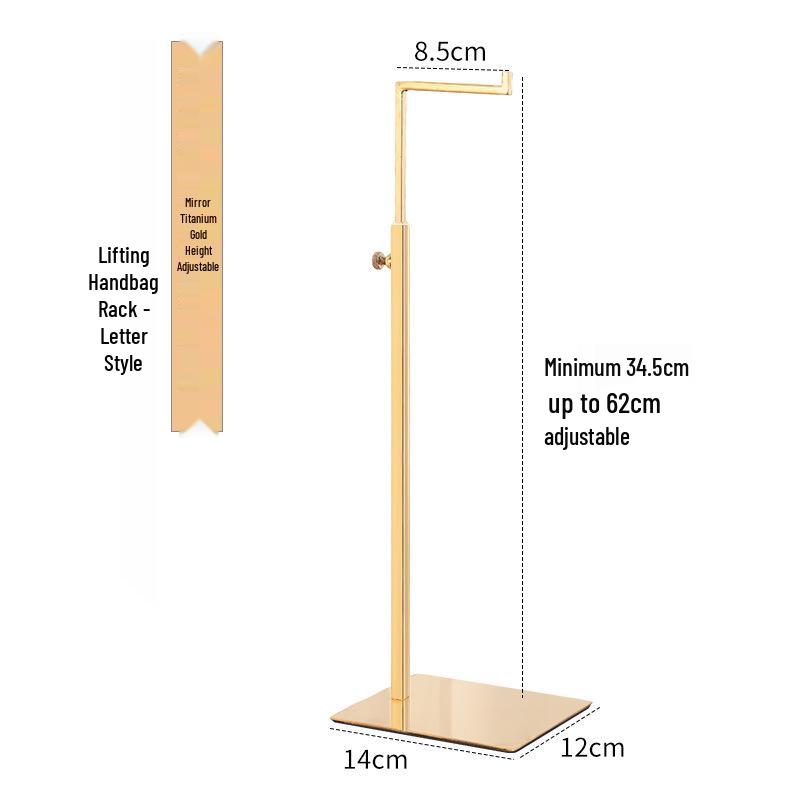 Stainless Steel Adjustable Multi-functional Bag Display Stand for Clothing Stores - 2025 New Style