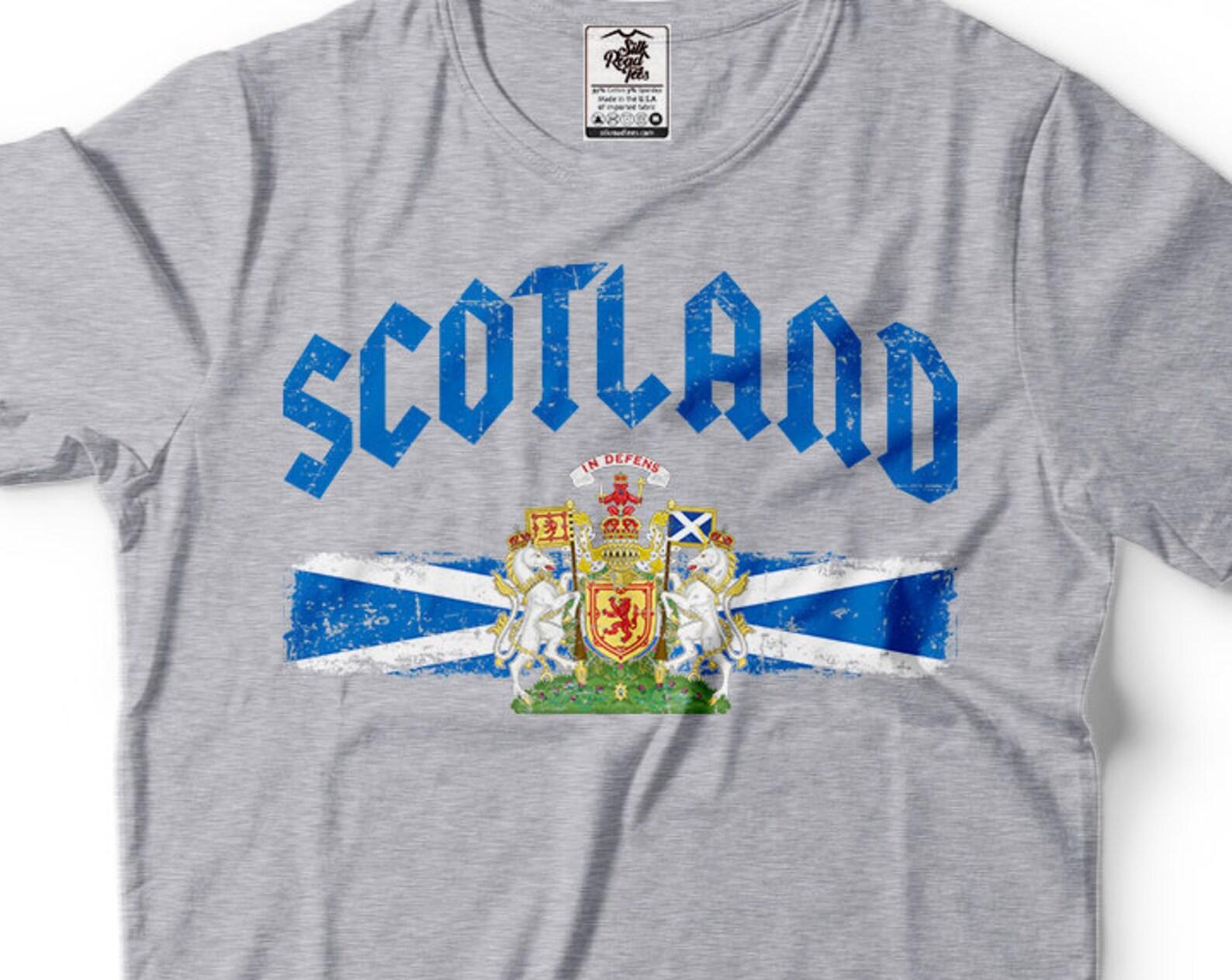 Scotland Flag T-Shirt: Scottish Heritage Roots Tee S