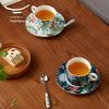 auratic Yongfengyuan Happiness Full Garden 3-Piece Ceramic Tea & Coffee Cup Set
