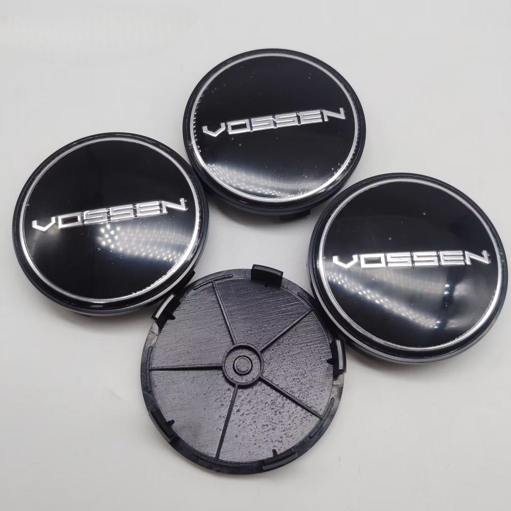 4ks/sada 68mm Vossen Krytky středů kol automobilu Znak automobilu Logo Štítek krytky středu kola Příslušenství pro pneumatiky automobilů