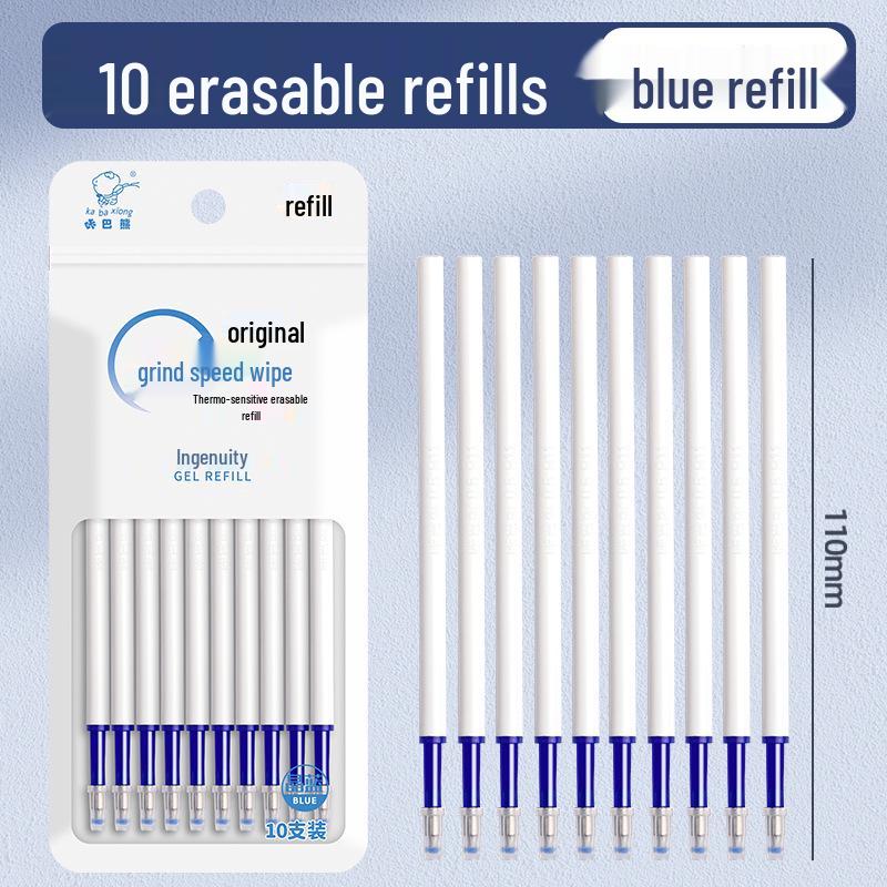 

Стиральна гелева ручка Kaba Bear для виправлення постави для учнів третього класу, кнопкова, легко стирається, Синій/Чорний Кристал. 0.5mm