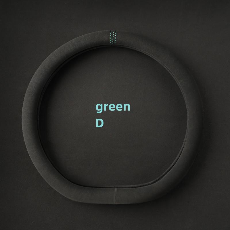 Suede Cover for All Seasons Auto Steering Wheel Cover Ultra-thin Non-slip D-shaped Round Breathable Car Steering Wheel Protector