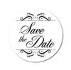 Darling Souvenir Round 1.6 Inches Swirl Border Pink Save The Date Stickers Wedding Envelope Seal-45