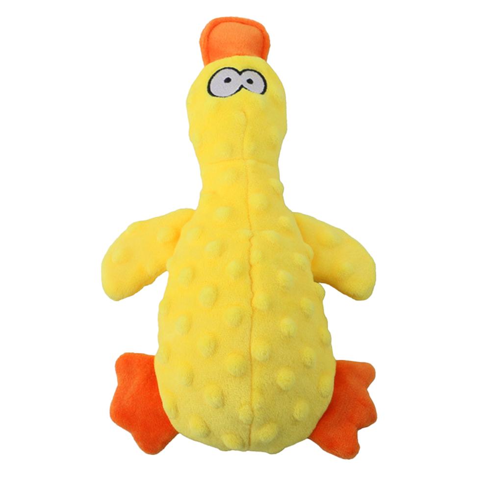 Cute Plush Duck Sound Toy Stuffed Squeaky Animal Squeak Dog Toy Cleaning Tooth Dog Chew Rope Toys Pet Dog Accessories Toys