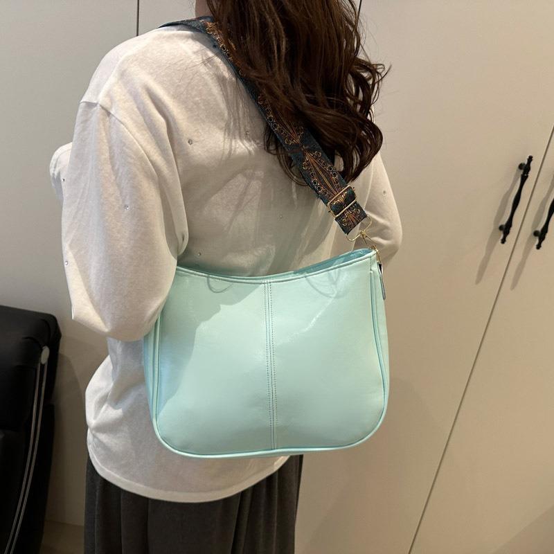 Sommer neue große Kapazität schlicht lässig einfarbig bequem breiter Schultergurt vielseitige Tragetasche Einzel-Schulter Umhängetasche