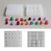 Ear Studs Mold Geometric Shape Beads Moulds Small Pendant Moulds Silicone Texture Suitable for Jewelry Beads Making