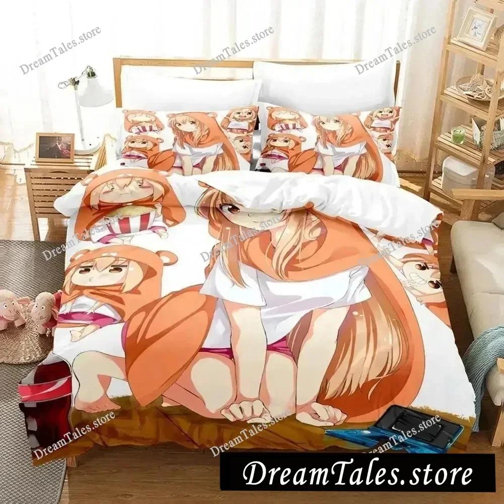 3D Printed Anime Himouto! Umaru-chan Bedding Set Duvet Cover Bedroom Comforter Single Twin King _Size Quilt Cover Home Textiles9