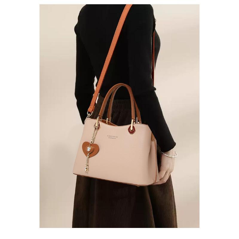 New Women's Bag Handbag Crossbody Middle-aged High End Genuine Leather Women's Bag Light Luxury Mother's Cowhide Leather