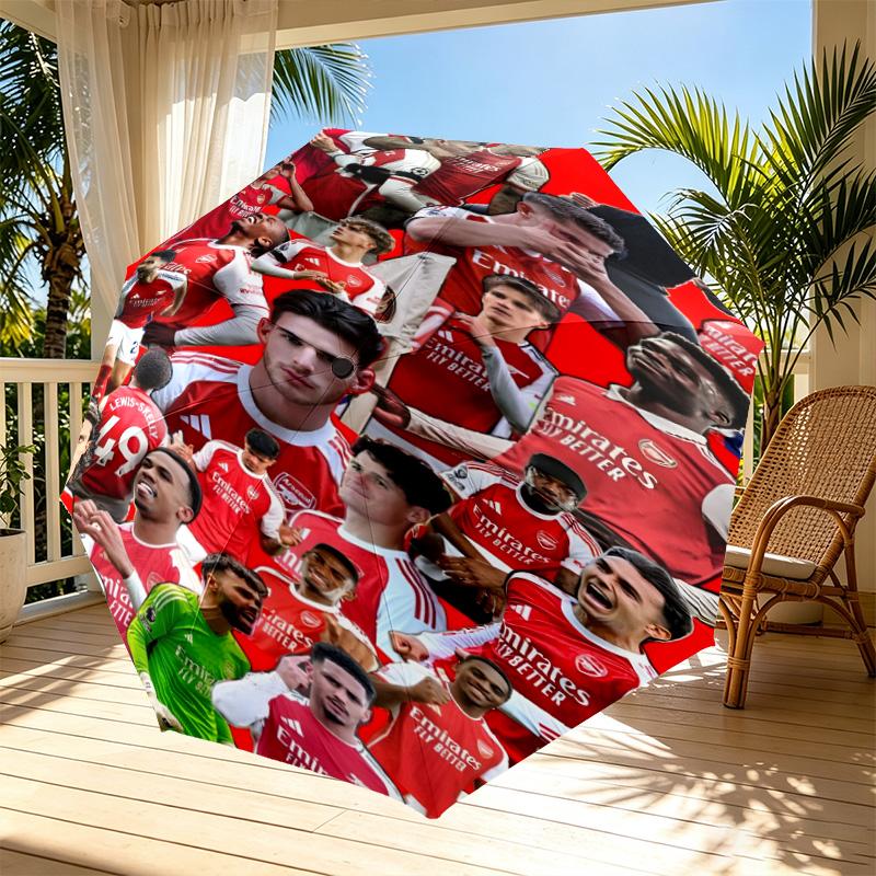 football team.C Print Automatic Open Close Umbrella, Portable Foldable Umbrella, for Outdoor Commute Camping Trip, Ideal Birthday Gift