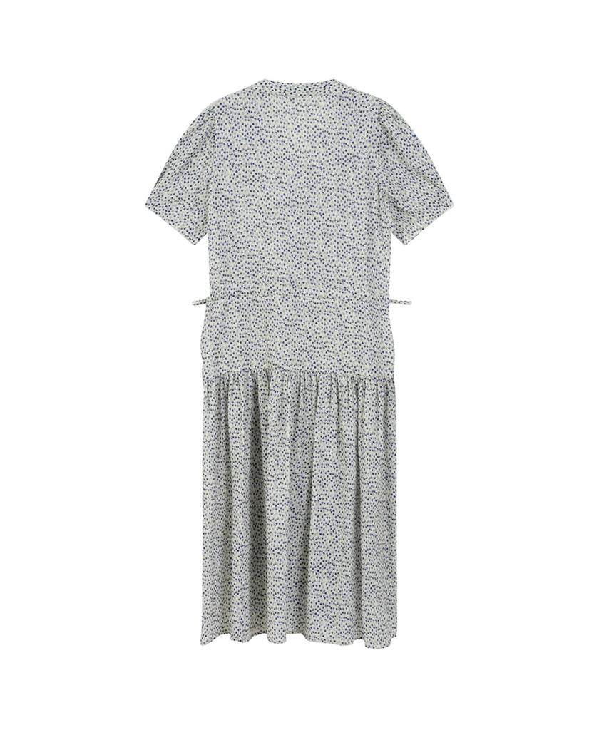 Raphael Sorob Cotton Shirred Long Dress