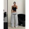 Hip-hop hip-hop jazz casual pants women's foreign trade loose and versatile retro trendy brand drawstring sports long pants