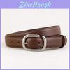 Genuine Leather Womens Belt With Square Buckle For Casual Office And Fashion Wear