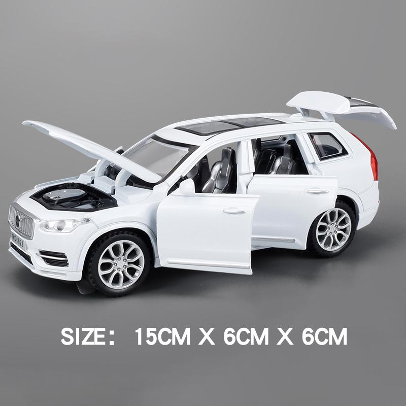 1/32 Scale XC90 Diecast Car Model Toy, Pull Back Toy Vehicle with Sound and Light for Kids Toddler Boys Girls Gift Collection