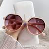 New Ins Large Frame Fashion Sunglasses Internet Celebrity Trend Personality Plain Street Sunglasses Women