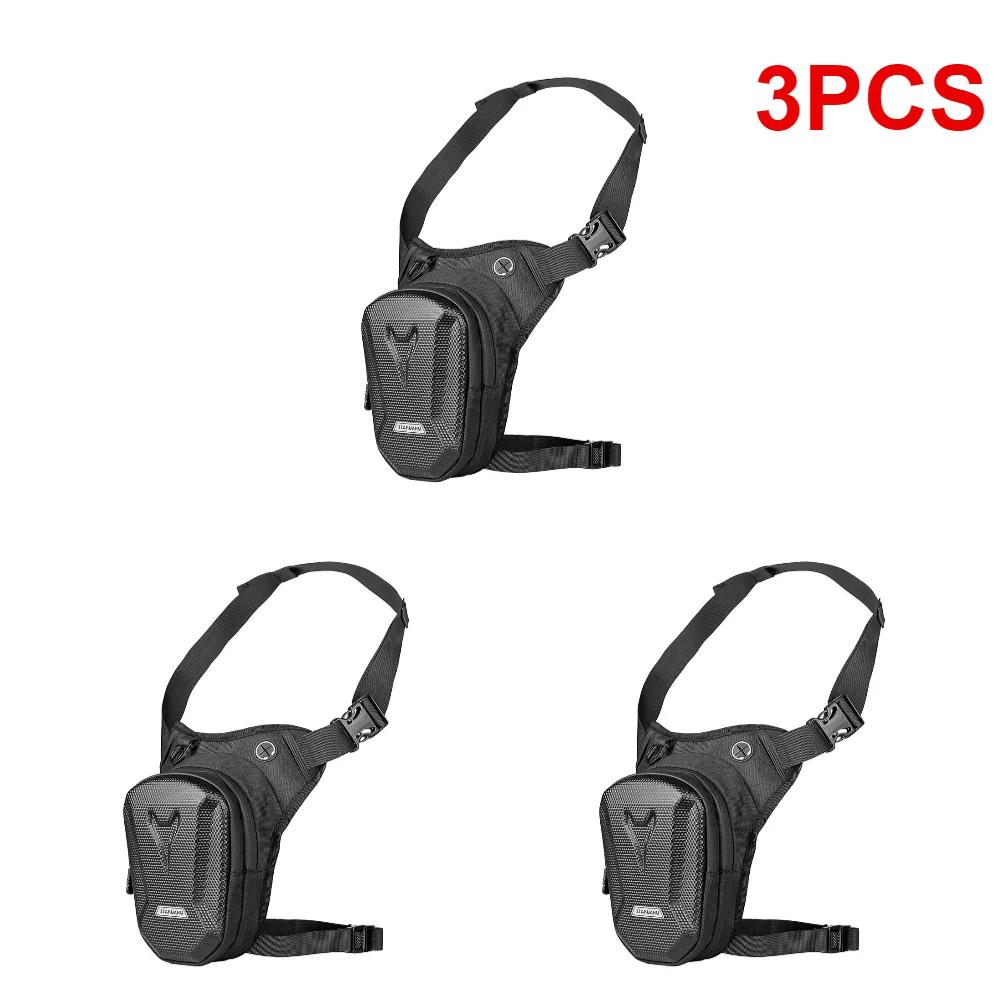 4-1PCS Motorcycle Leg Side Bag EVA Hard Shell Outdoor Casual Waist Bags Motorbike Mobile Phone Purse Hip Bum Pack