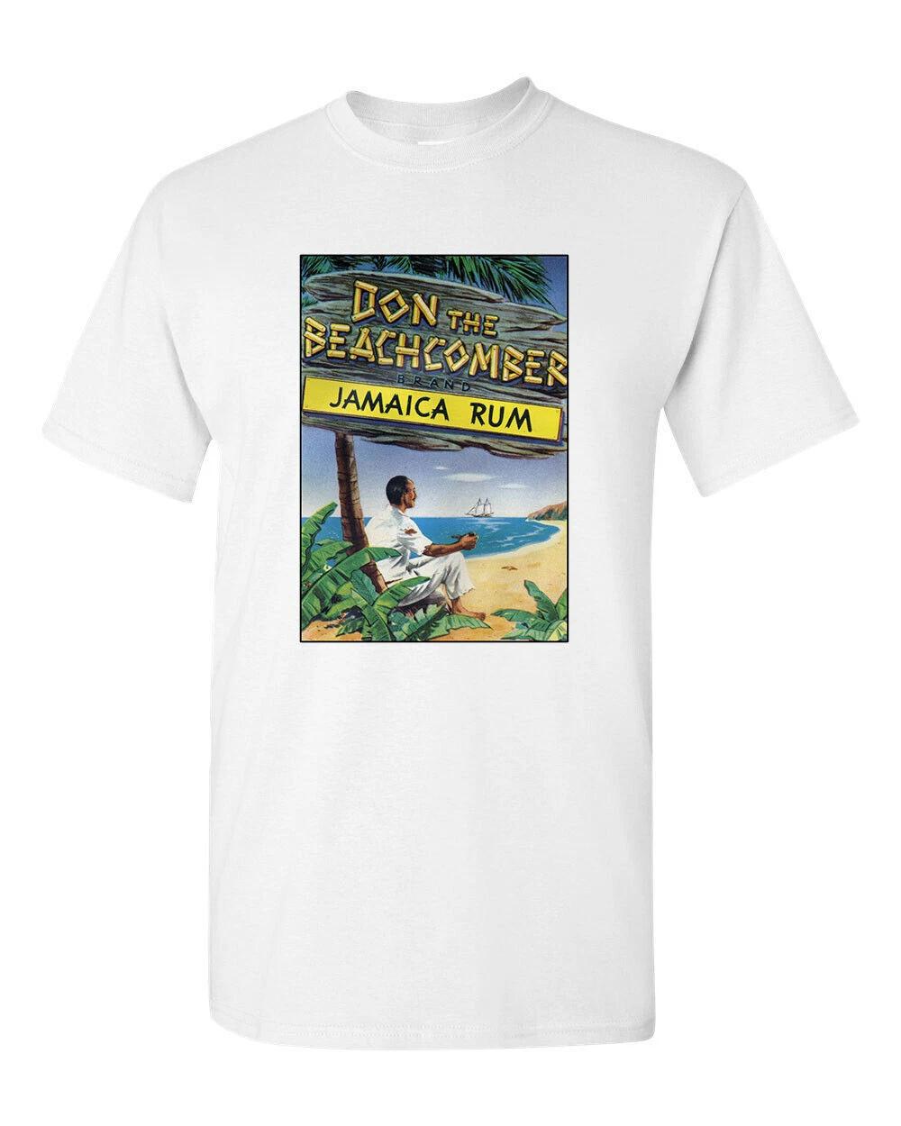 

Retro Tiki T Shirt White Cotton Mug Bar No. 37 Don The Beachcomber Rum XL