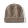 Women's 100% Pure Cashmere Twill Knit Hat - Warm, Stylish Cold Protection for Autumn/Winter