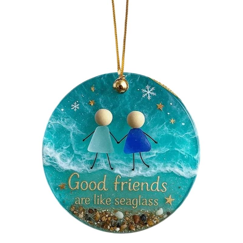 Festival Acrylic Hanging Ornament With Multiple Angles Light Reflection Durable Decoration For Christmas And Event