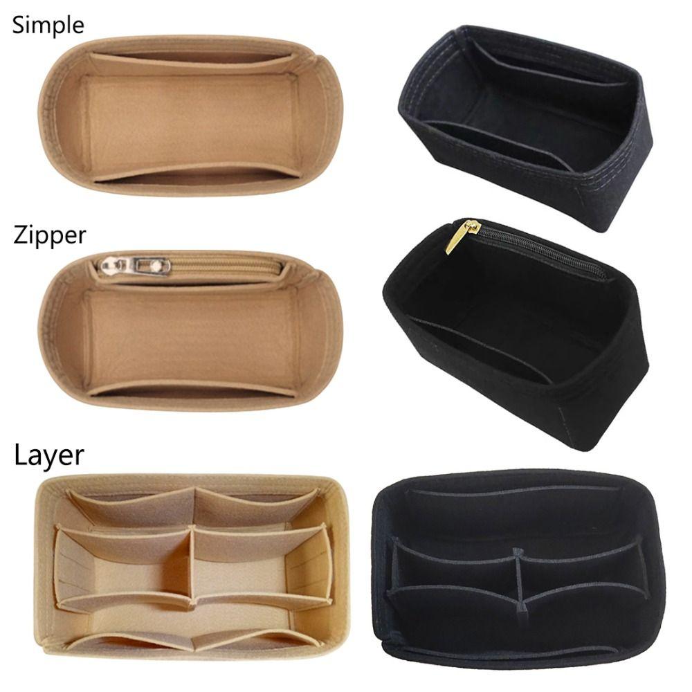 Felt Handbag Insert Bag Storage Organization Purse Liner Bag Support Portable Internal Bag for LV Nice Nano/Mini/BB/Vanity