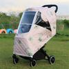 Baby Pushchair Cover Baby Stroller Rain Cover Breathable Windproof Protection Cover Universal Dustproof Weather Shield