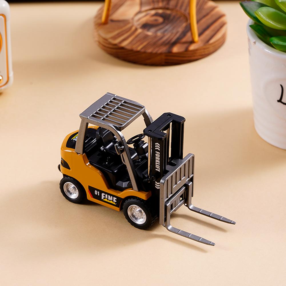 Mini RC Forklift 2.4G/APP Remote Control Desktop Simulation Trolley Gifts Toy Compact Moving Alloy Forklift Truck Toys