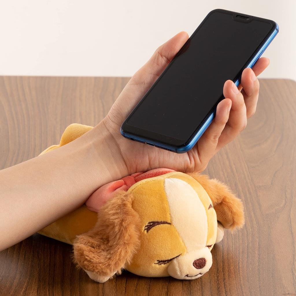 Livheart Squeeze Cushion, Disney Mochihug Lady (Total Length: Approx. 23cm), Fluffy Armrest, 80109-22