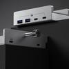 10Gbps USB C USB Hub 4 Ports Aluminum USB 3.1 Docking Hub Clamp for Desk Computer with 5V 2A Extra Power Supply Port