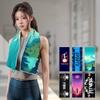 UV Protect Neck Face Cooling Towels with Embriodery Breathable Sports Quick Dry Towel Super Absorbent Soft