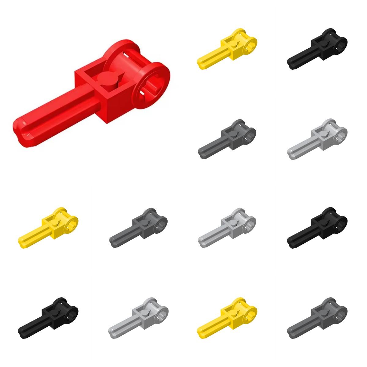 50pcs Buildings Blocks 6553 Axle 2L with Reverser Handle Axle Connector Bricks Collection Bulk Modular Toy For Technical MOC DIY 50pcs