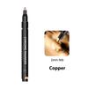 3/1pcs Chrome Pen Markers Mirror Waterproof Paint Repair For Rock Ceramic Glass Metallic Gold Silver Copper 2mm Nib