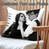 1 customized photo personalized portrait pillowcase 18x18 inch short plush cushion cover with zipper closure, single-sided print