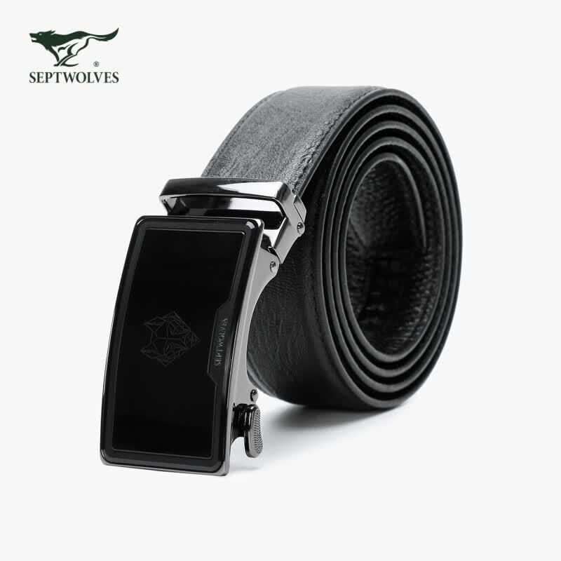 Qipilang Men s Genuine Leather Automatic Buckle Belt 105cm