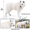 Cross-border Wild Animal Model: Prairie, Brown, Snow, Predator Wolves & Cub Educational Display Toy