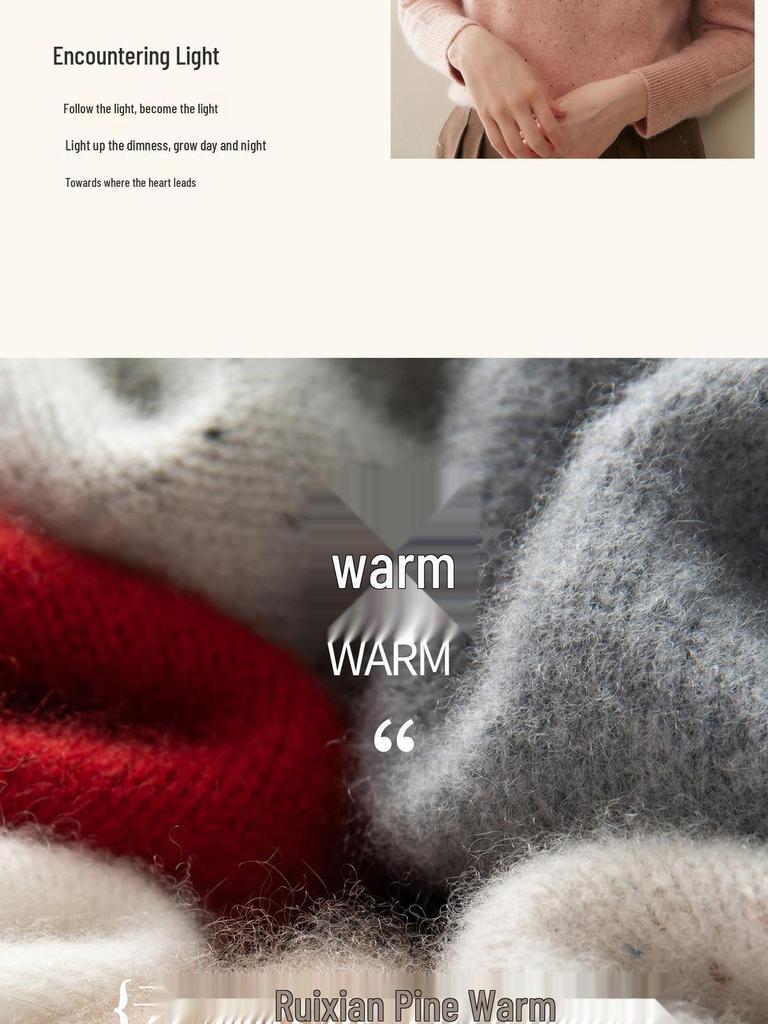 Autumn Winter Cashmere Knit Base Layer: Soft, Comfortable, Saddle Shoulder, Round Neck Shirt