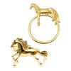 6Pcs Napkin Buckle Animal Shape Decorative Alloy Wedding Horse Napkin Ring Decor Accessories