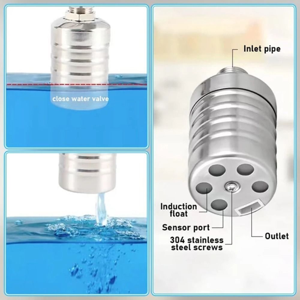 Stainless Steel Water Level Control Valve Waterproof Shutoff Valve Restaurant