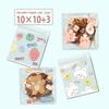50/100 Pcs Cartoon Pattern Plastic Self-Adhesive Candy Bags Cookie Donut Bread Pastry Bag Food Packaging Resealable Gift Bag