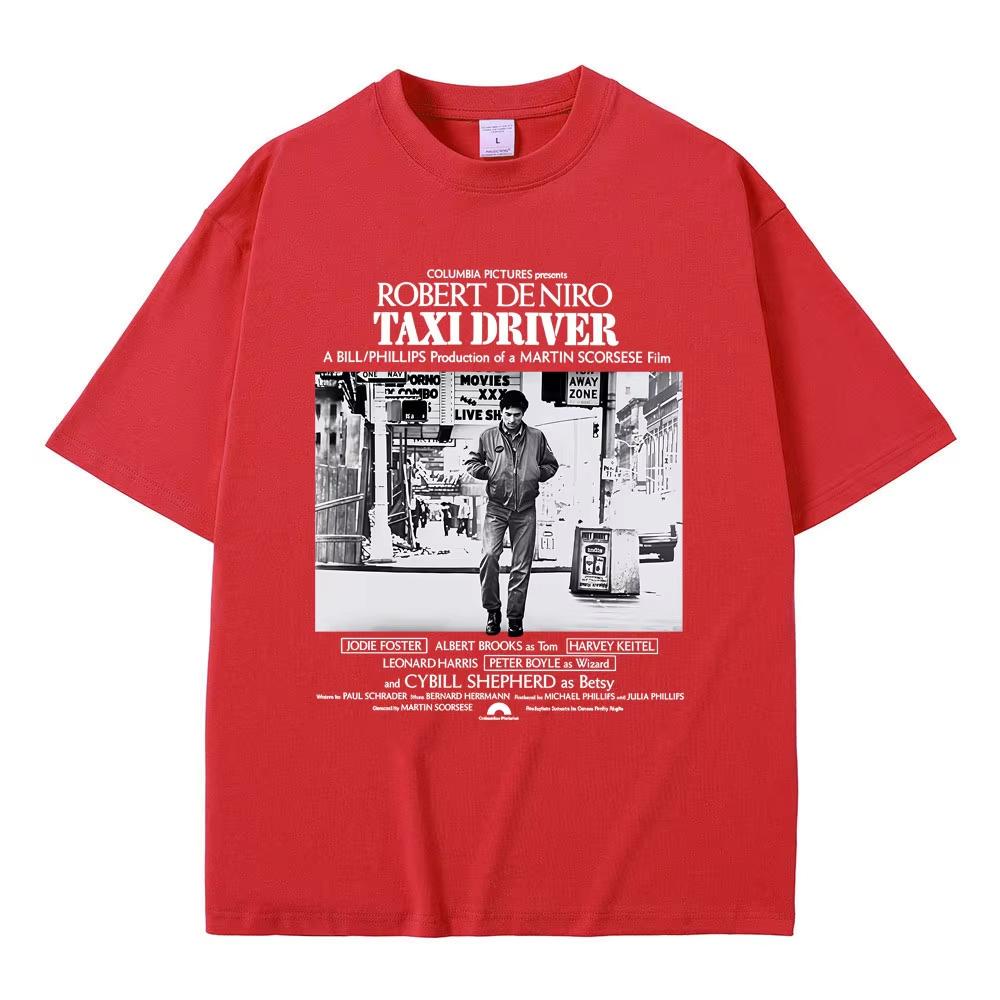 Limitované Klasické Hororové Thrillerové Filmové Filmové T-shirty s Grafikou Taxikář Robert De Niro Pánské Dámské Bavlněné Vintage Trička