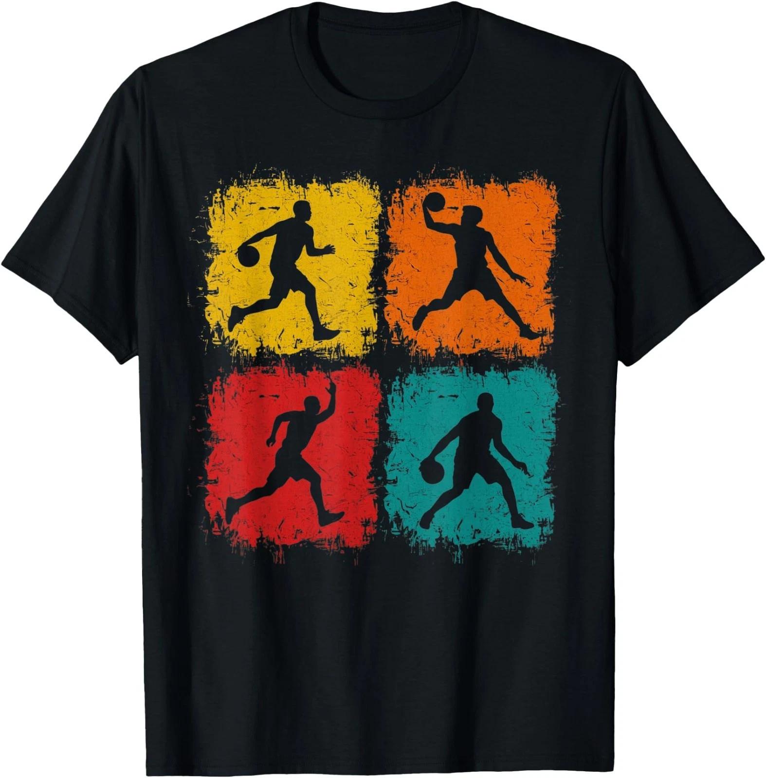 Retro Style Basketball Player Collage Boys Kids Coach T-Shirt 110