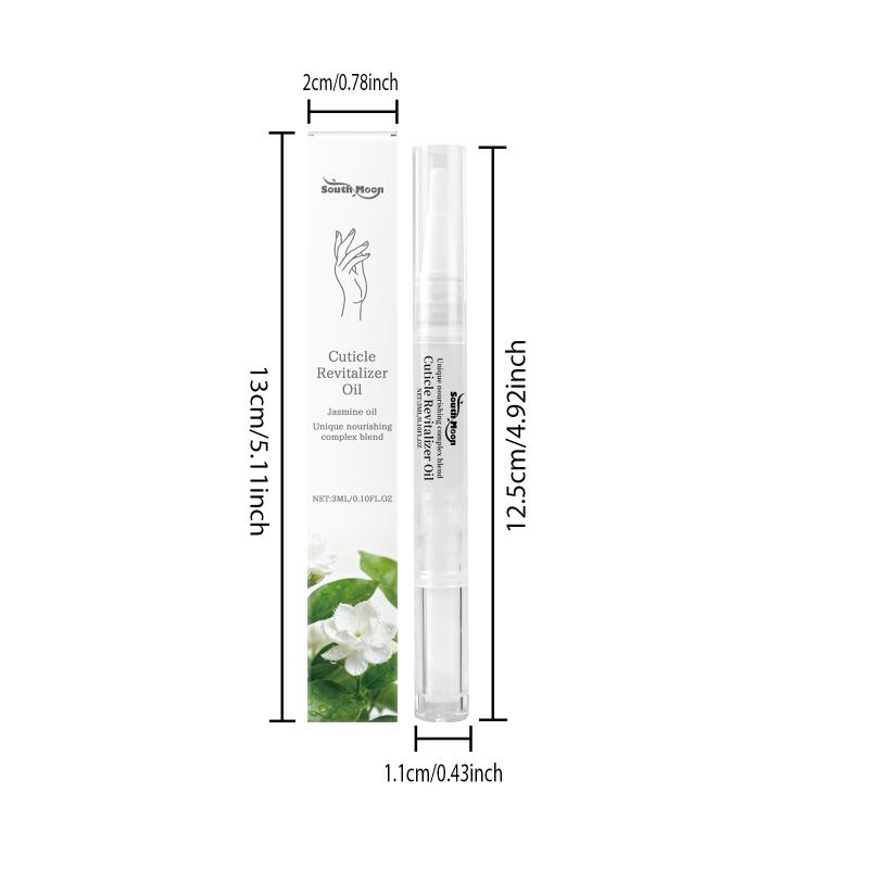 Jasmine Scented Nail Oil Pen Nourishing Cuticle Care for Nail Surface Softness Shiny Finish Prevents Cracks Suitable for Home